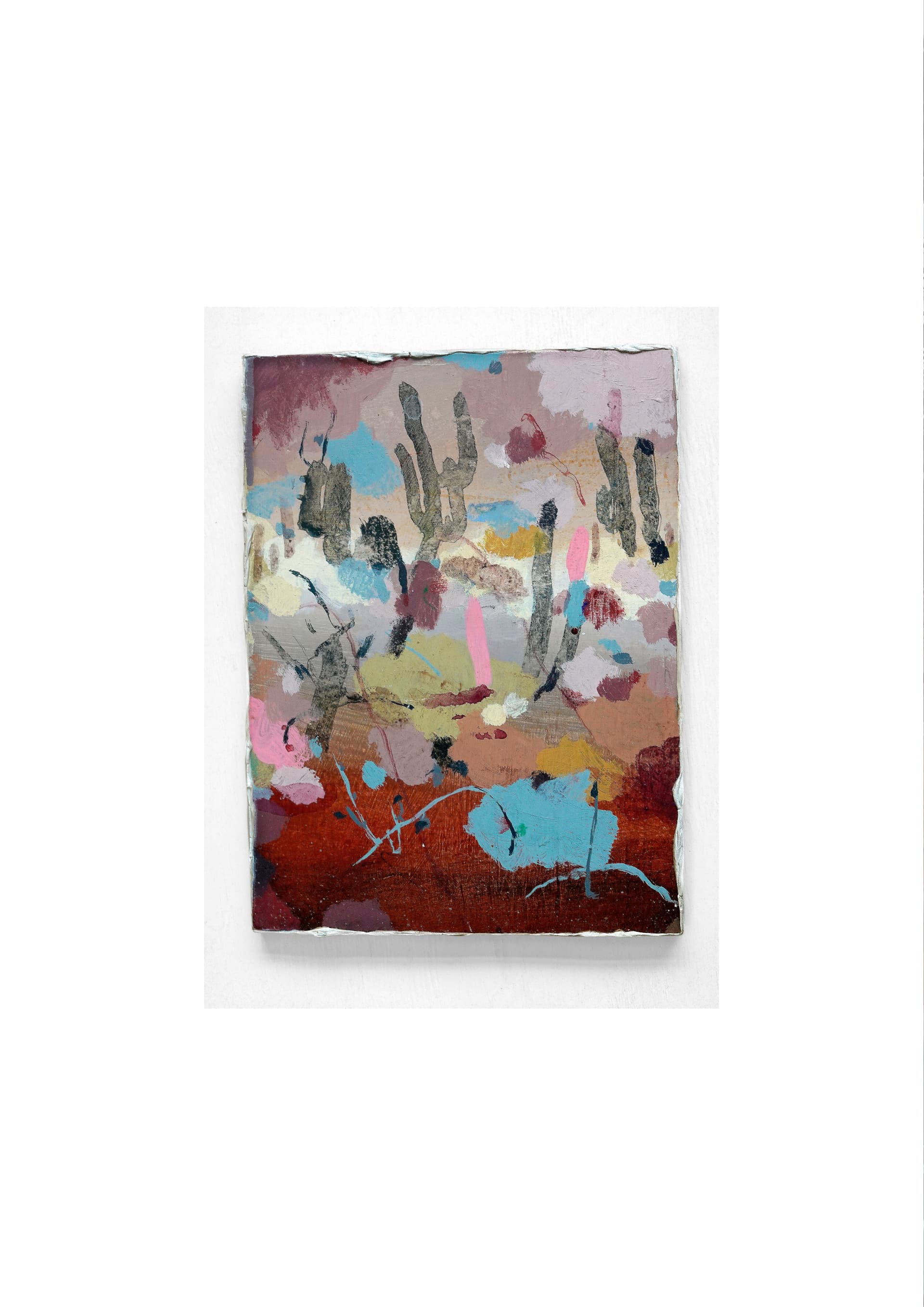 Concrete stairs with light