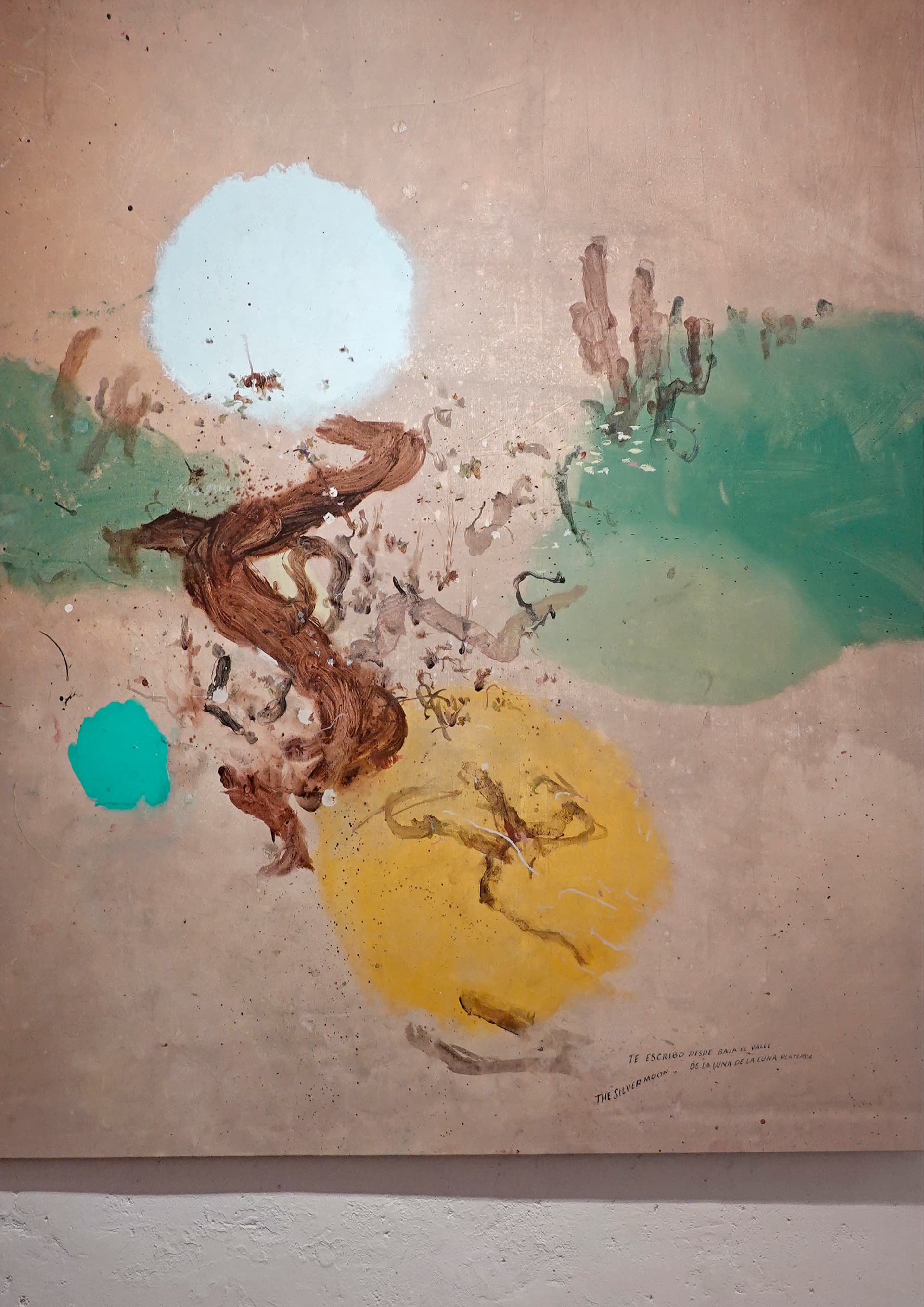 Concrete stairs with light