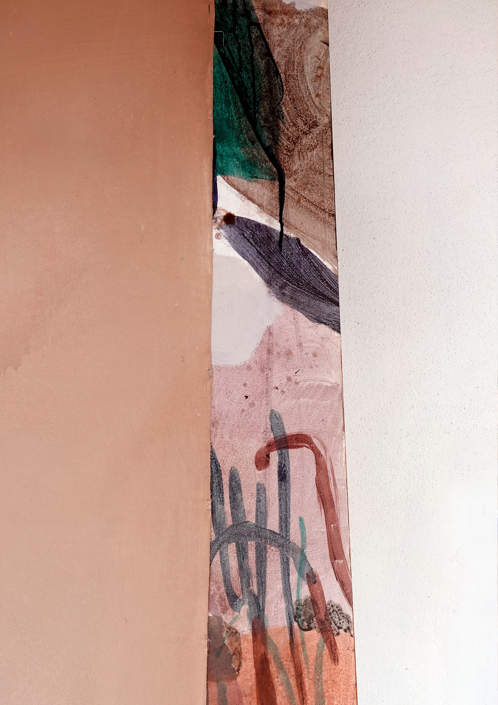 Concrete stairs with light