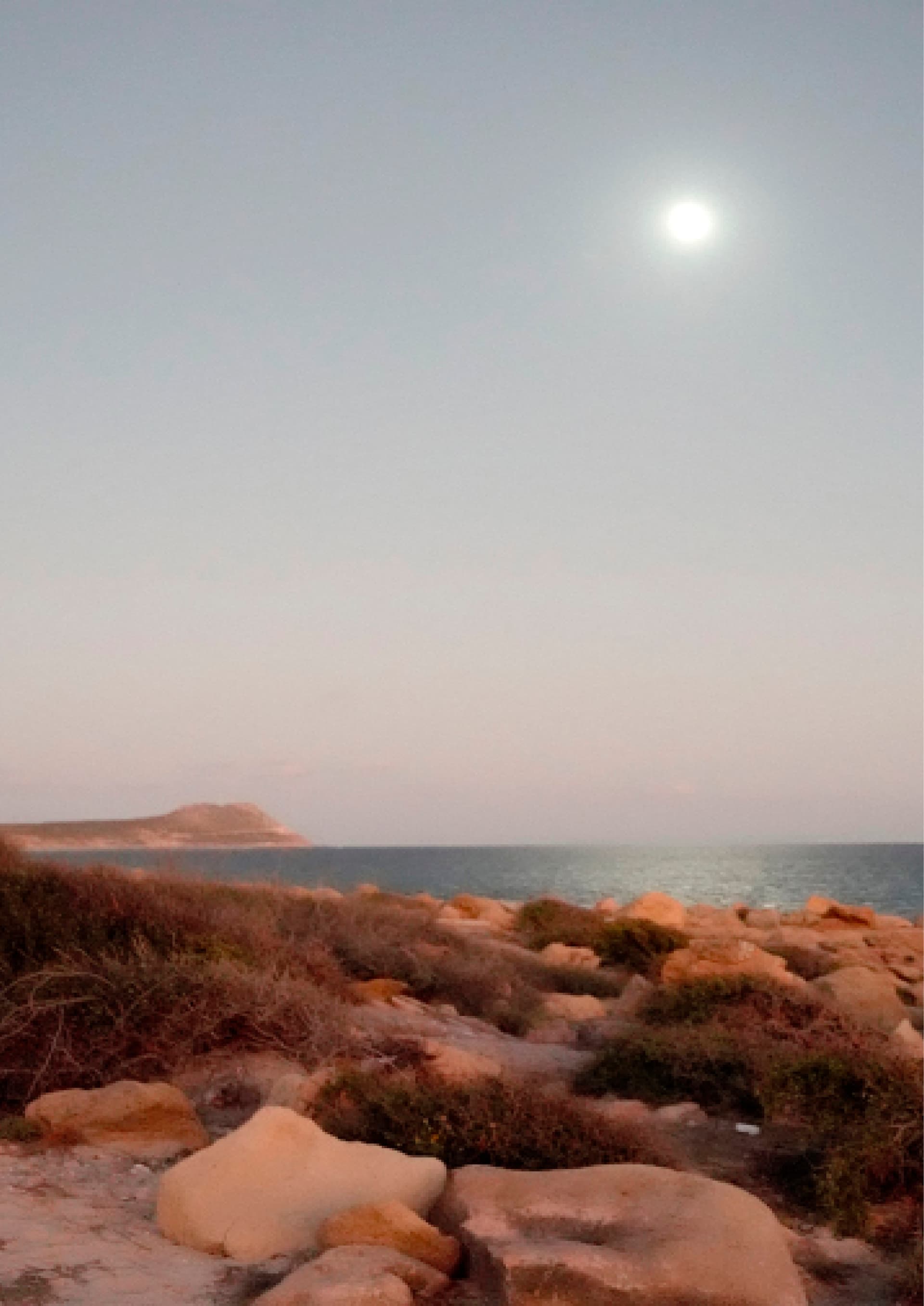 Concrete stairs with light