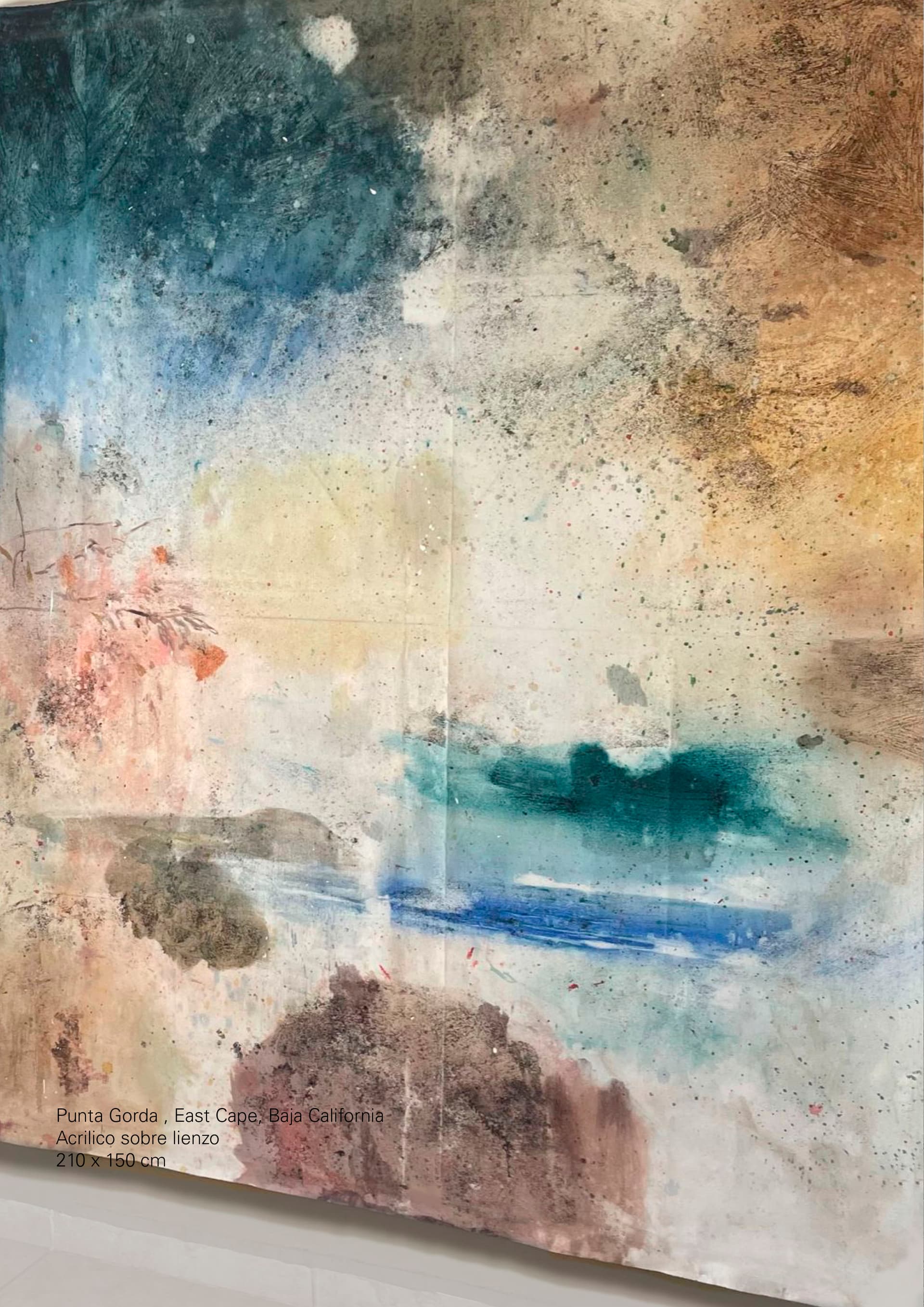 Concrete stairs with light